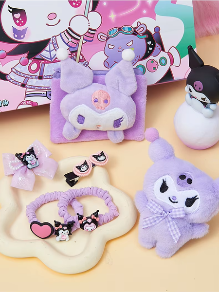 Miniso Hello Kitty & Kuromi: идеальный адвент-календарь для праздничных сюрпризов, 28 предметов  768334 фото