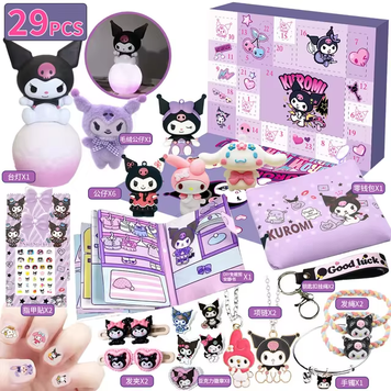 Hello Kitty & Kuromi: ідеальний адвент-календар для святкових сюрпризів, 29 предметів 768337 фото