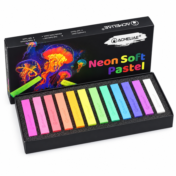 Набор мягкой пастели Acmeliae Neon Soft Pastel 12 цветов 0257 фото