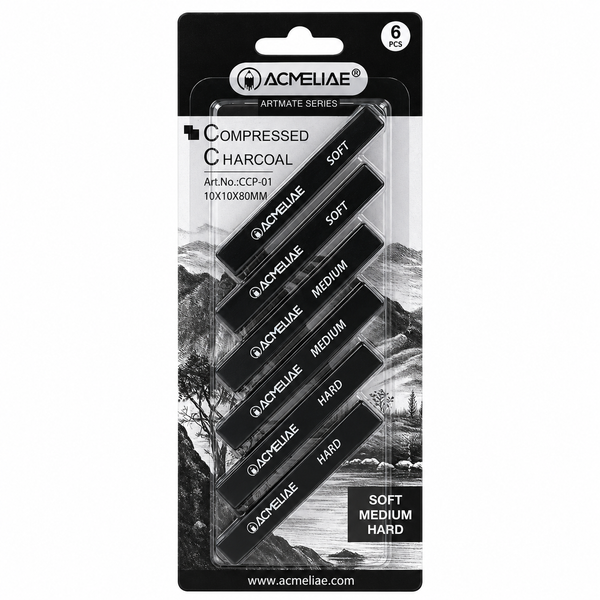 Набор прессованного угля Acmeliae Artmate CCP-01 6 шт. Soft, Medium, Hard 0258 фото