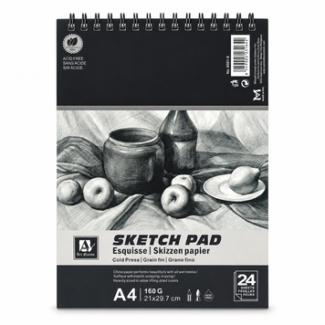 Скетчбук Art Nation Sketch Pad A4 24 аркуші 160 г/м&sup2; 0717 фото