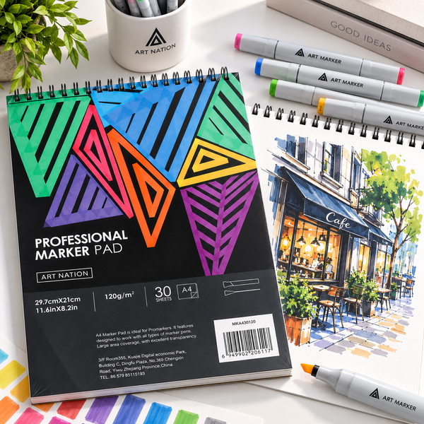 Альбом для маркерів Art Nation Professional Marker Pad A4 30 аркушів 120 г/м&sup2; 0729 фото