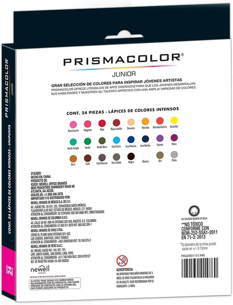 Prismacolor Junior 24 кольори &mdash; набір кольорових олівців 0215 фото