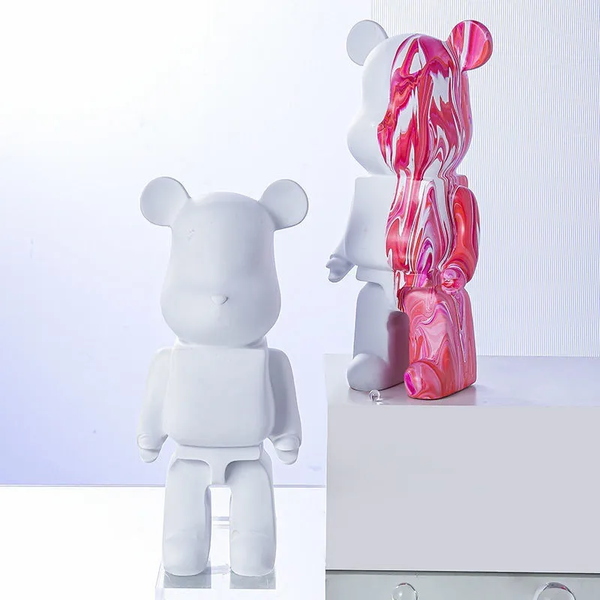 Ведмедик Milli fluid bear bearbrick, 27 см,  без фарб BR-2-27 фото